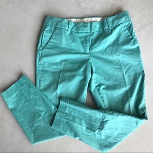 J. Crew teal Cafe Capri dress pants